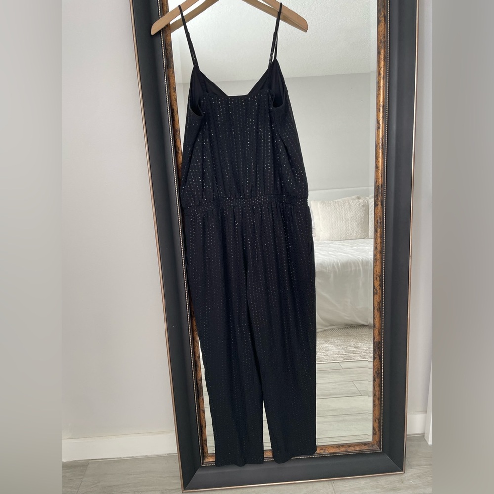 Express Black Sequin Jumpsuit - image 5